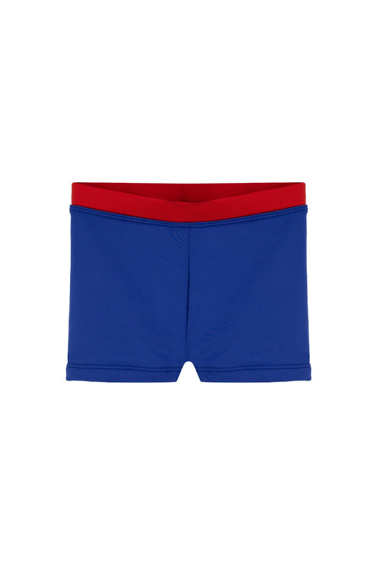 Navy Red Swim Trunk for babies & kids & UPF 50+ & Recycled Fabric